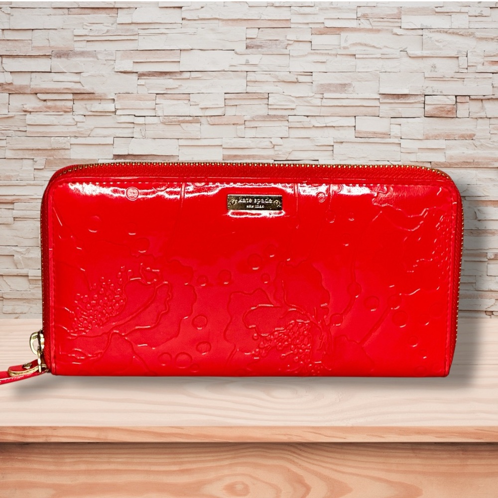 Kate Spade Red Embossed Wallet
